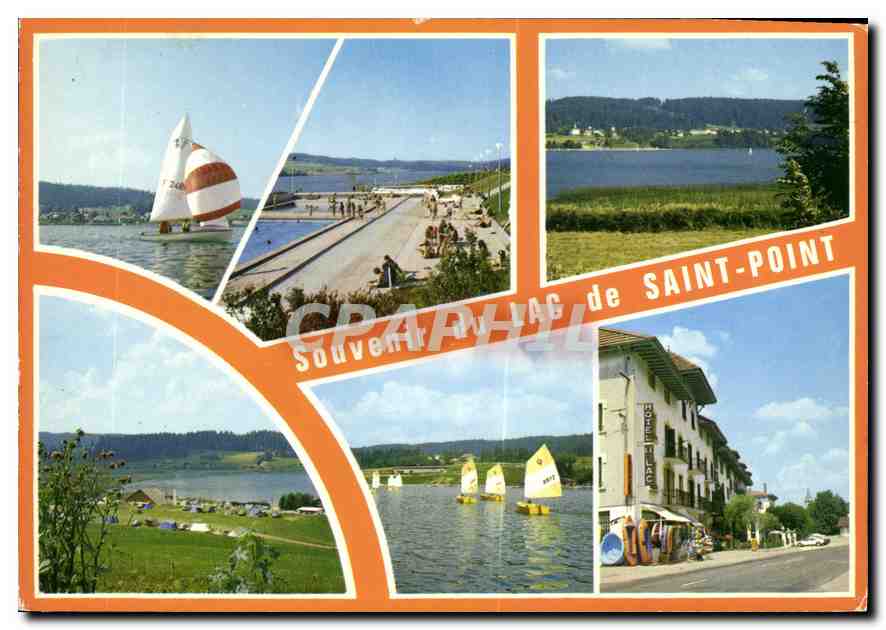 CPM La Franche Comte Pittoresque Environs de Pontarlier Le Lac de St Point pres de Malbuisson 