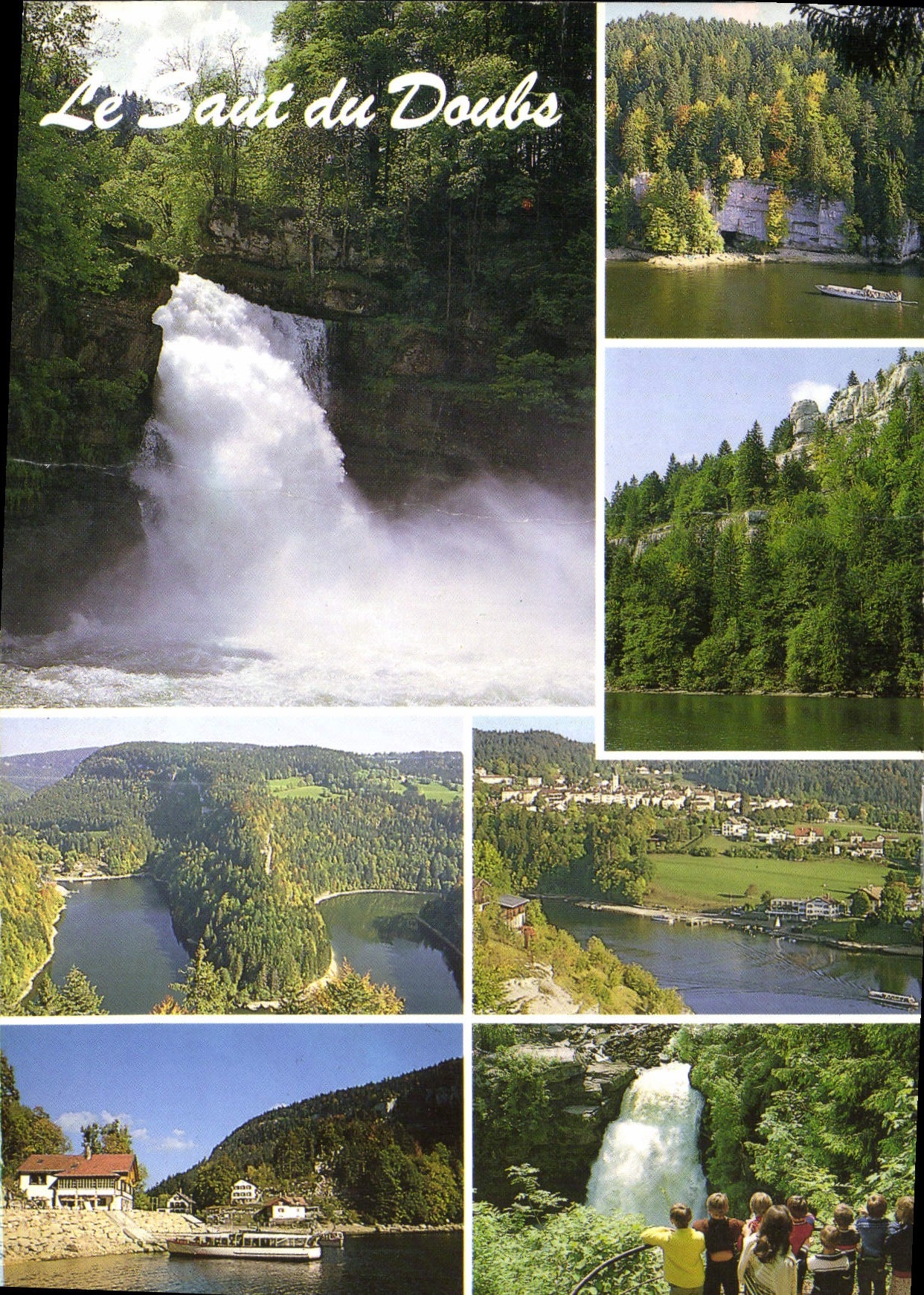 CPM Images de Franche Comte Le Saut du Doubs Frontiere Franco Suisse 