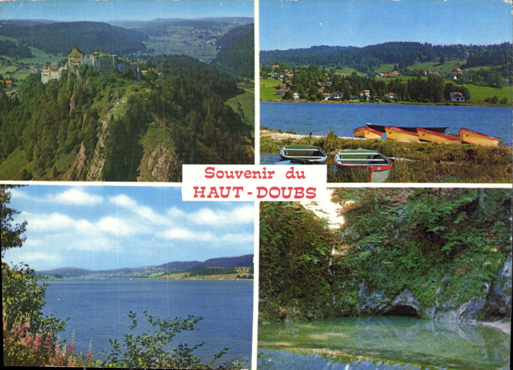 CPM La Franche Comte Pittoresque Le Chateau de Joux Lac de St Point 