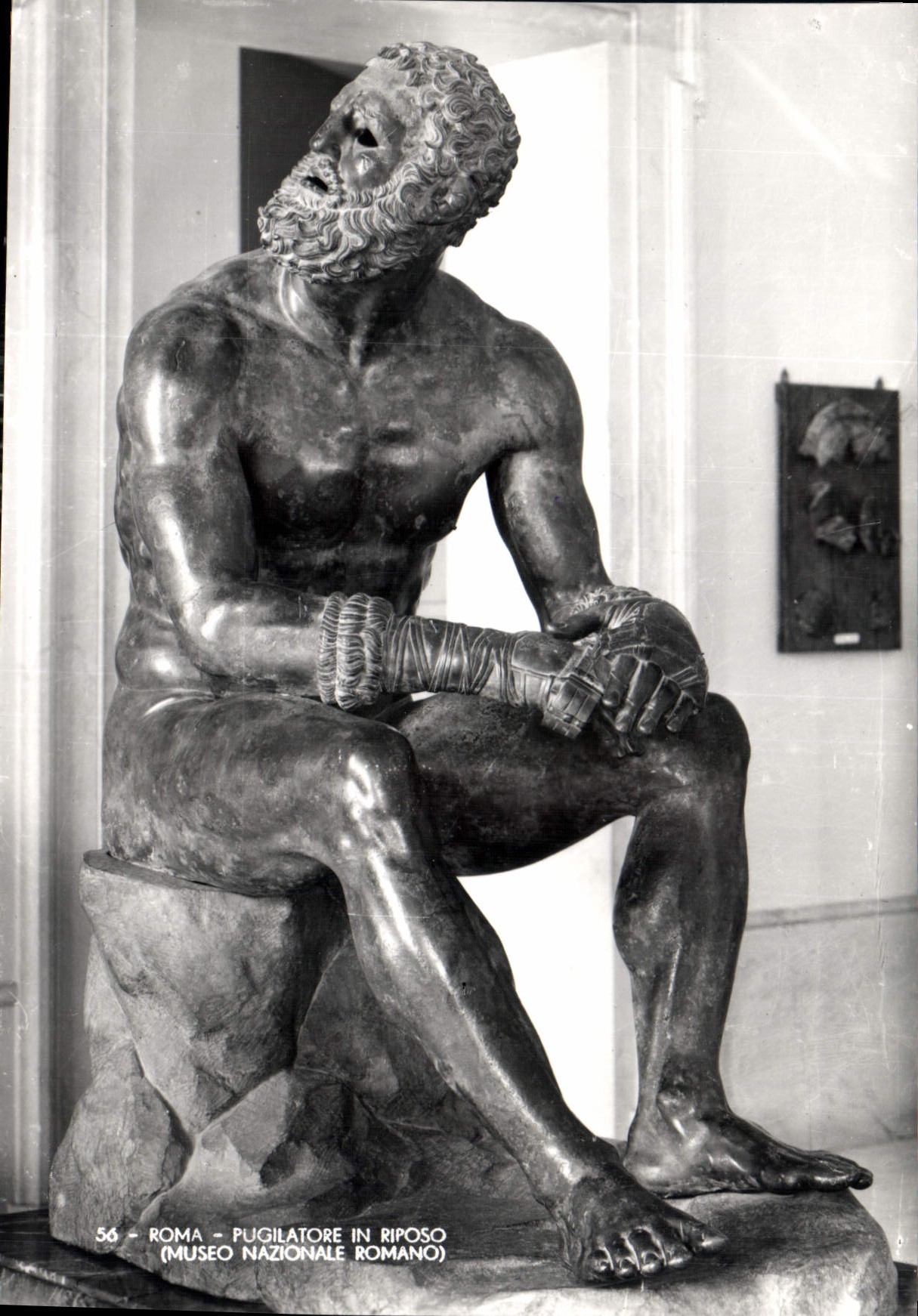 CPM Roma Pugilatore in Riposo Museo Nationale Romano 