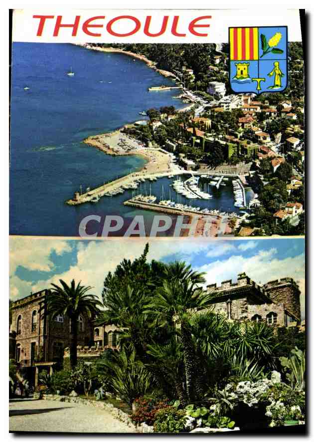 CPM Corniche Souvenir de Theoule Vue panoramique Le Chateau 