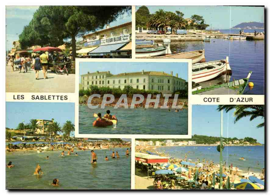 CPM Lumiere et Beaute de la Cote d'Azur Souvenir des Sablettes 