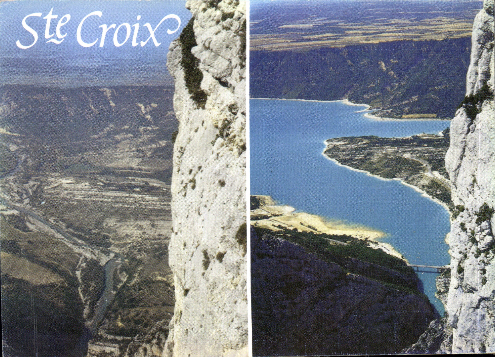 Ste Croix — Vue panoramique du barrage et de la vallée — Les Editions Aris, n° V 43