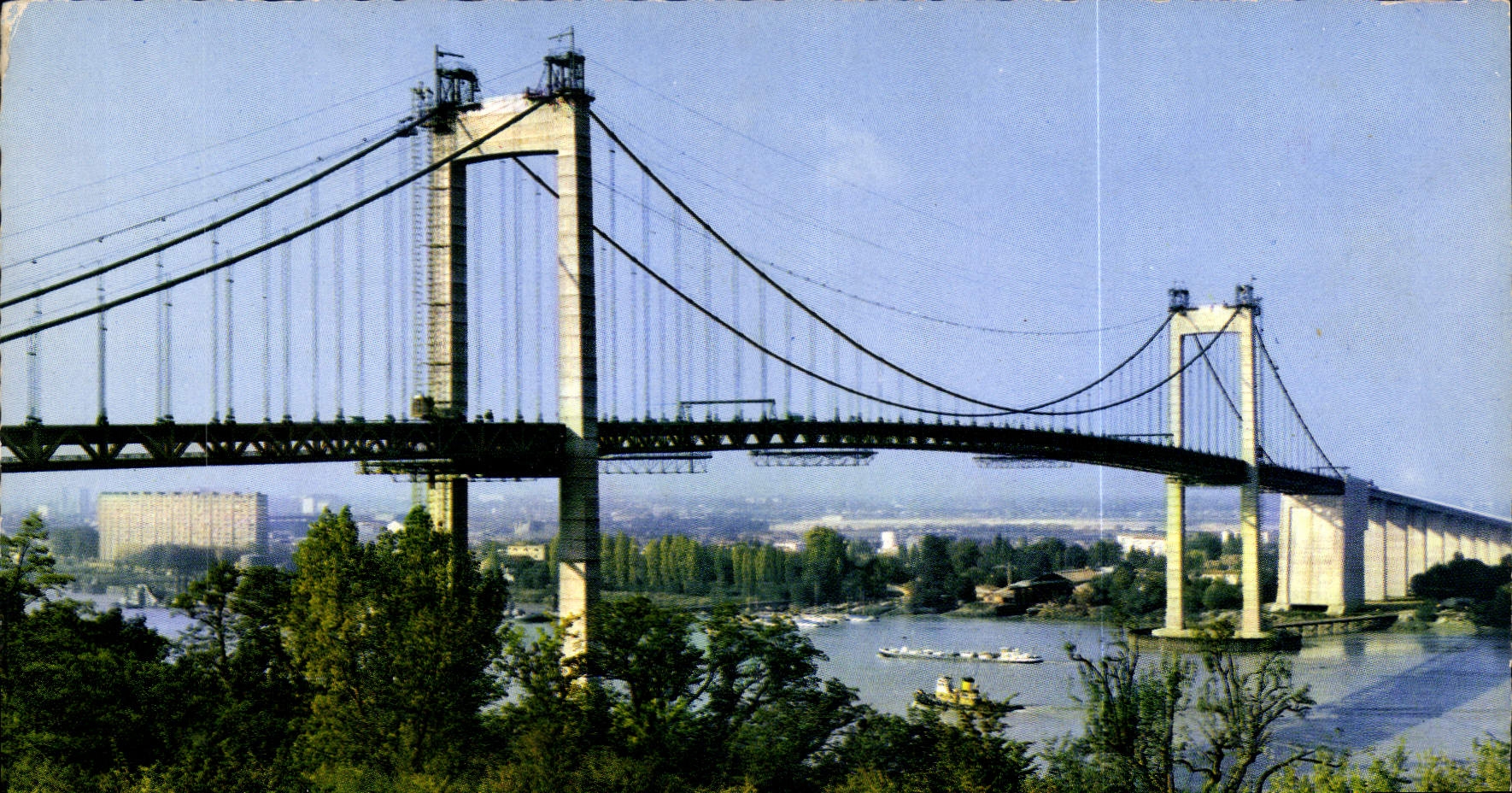 Pont suspendu de Bordeaux — Bordeaux (Gironde) — Éditions S.P.A.D.E.M., Paris XII