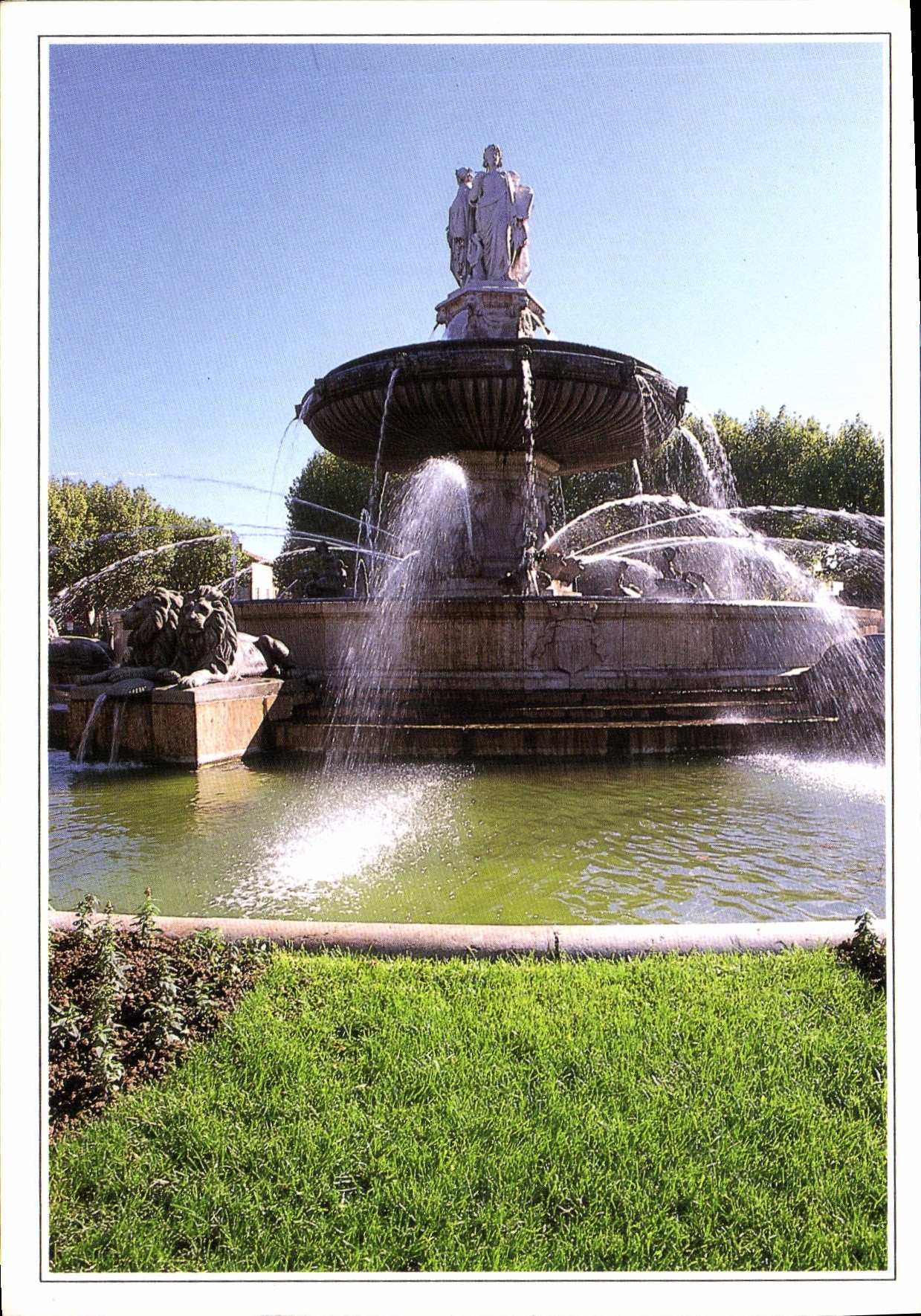 La Grande Fontaine sur la Rotonde — Aix-en-Provence — Photo Molkere