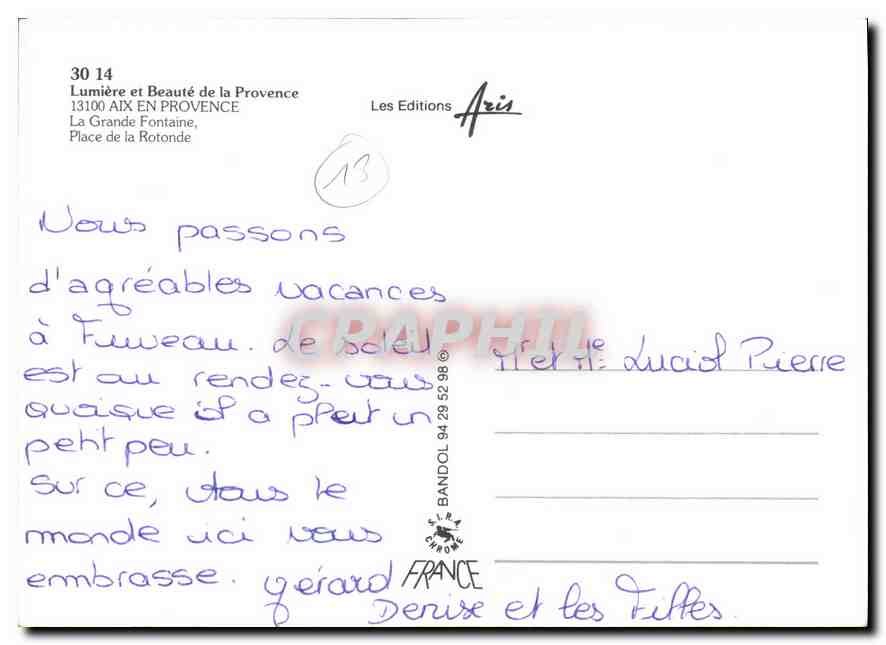 Aix-en-Provence — La Grande Fontaine — Les Editions Aris — Reverso