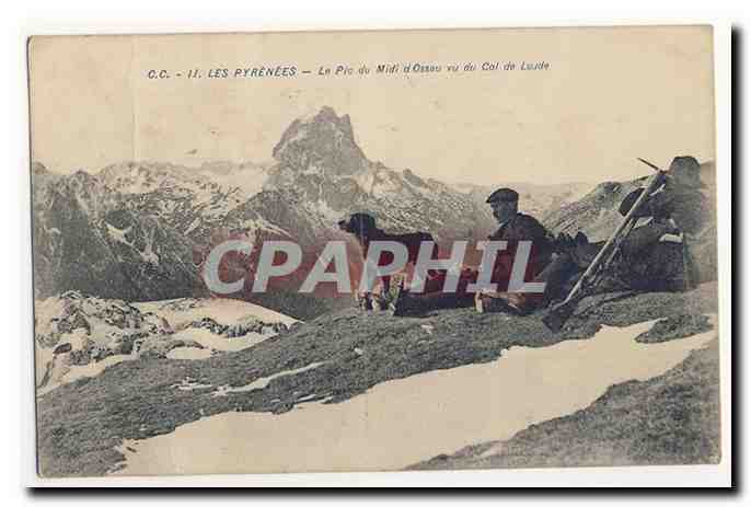 Les Pyrénées — Le Pic du Midi d'Ossau vu du Col de Luzège — C.C. n°11