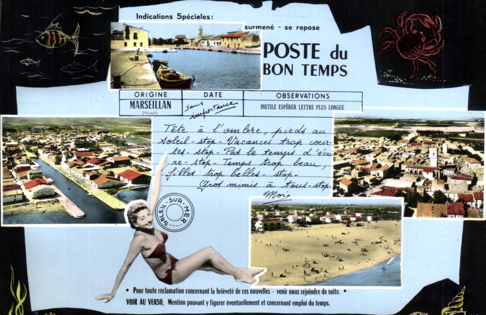 CPM Marseillan Herault 