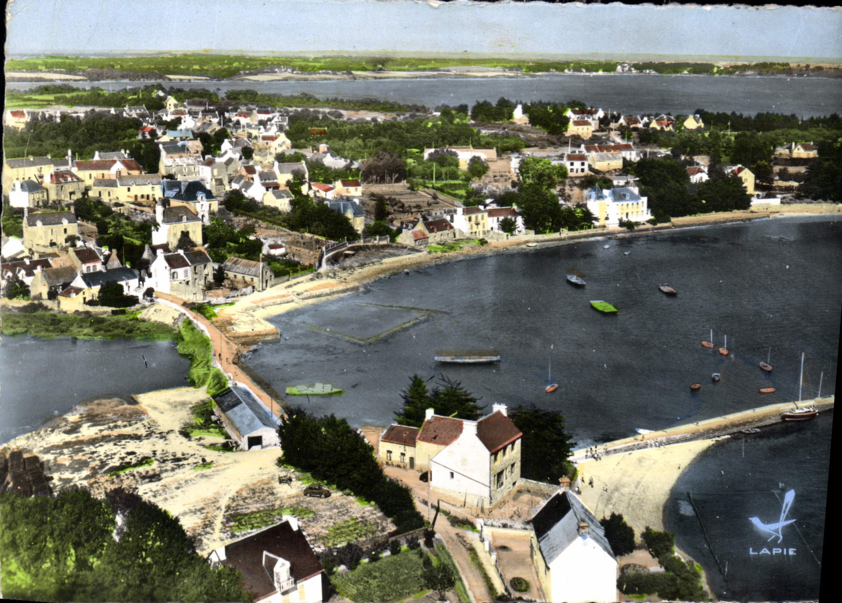 Larmor-Baden — Vue générale du port — Édition LAPIE