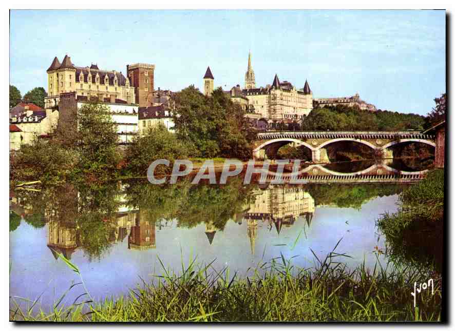 Schloss und Brücke von Pau — Pyrénées-Atlantiques — Verlag Juvon