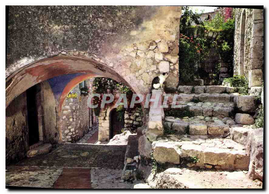 CPM Eze Village A M un coin pittoresque vieille Chapelle des Penitents Blancs 