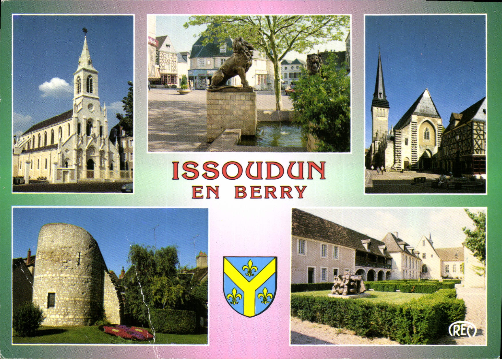 Issoudun en Berry — vue panoramique — Éd. REO