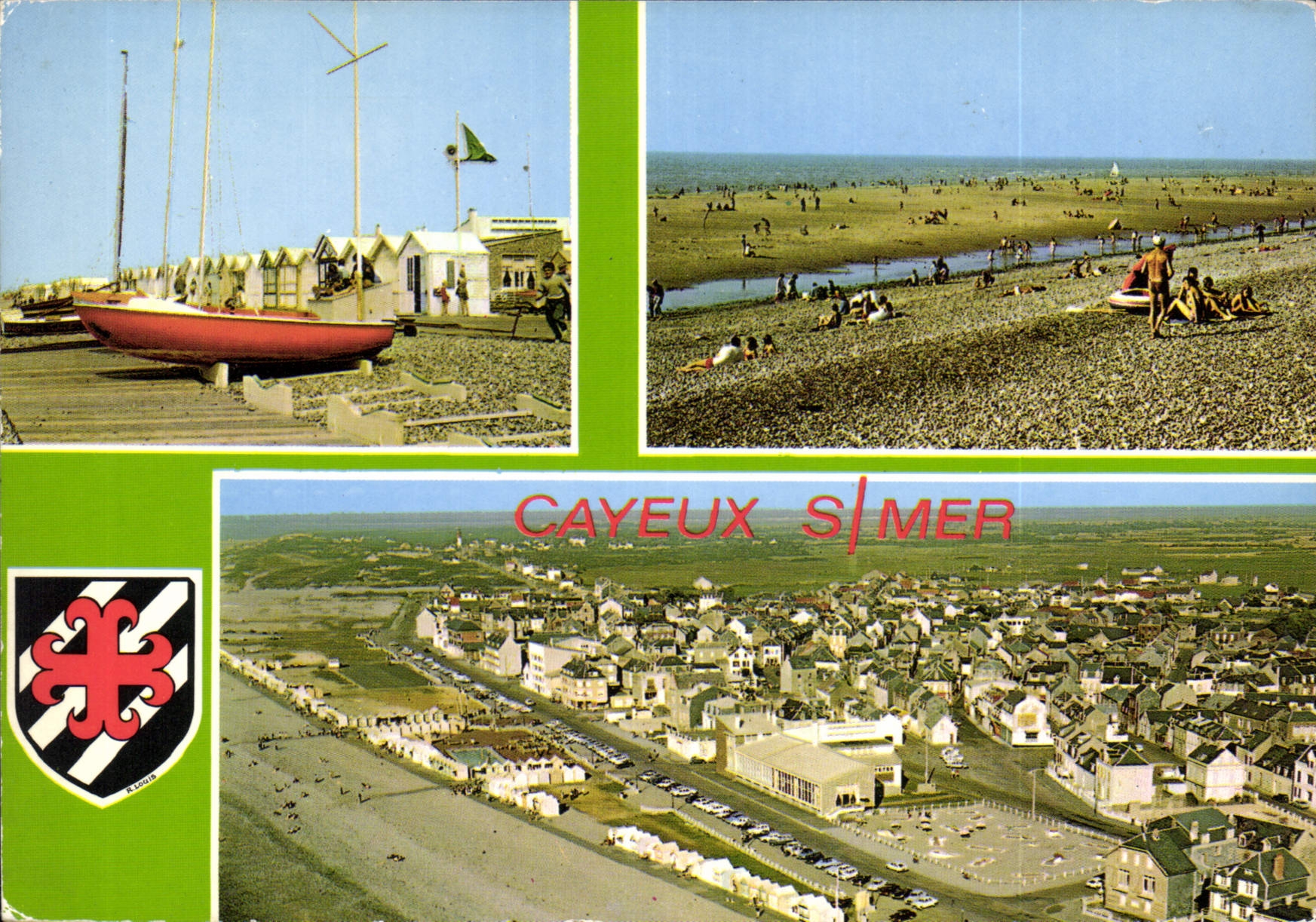 Cayeux-sur-Mer — vue panoramique et plage — Éditions La Cigogne, Marco-en-Barouette