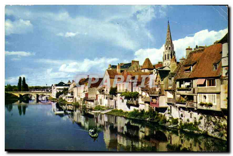 CPM Argenton sur Creuse Indre Vieilles Maisons a Galeries au bord de la Creuse 