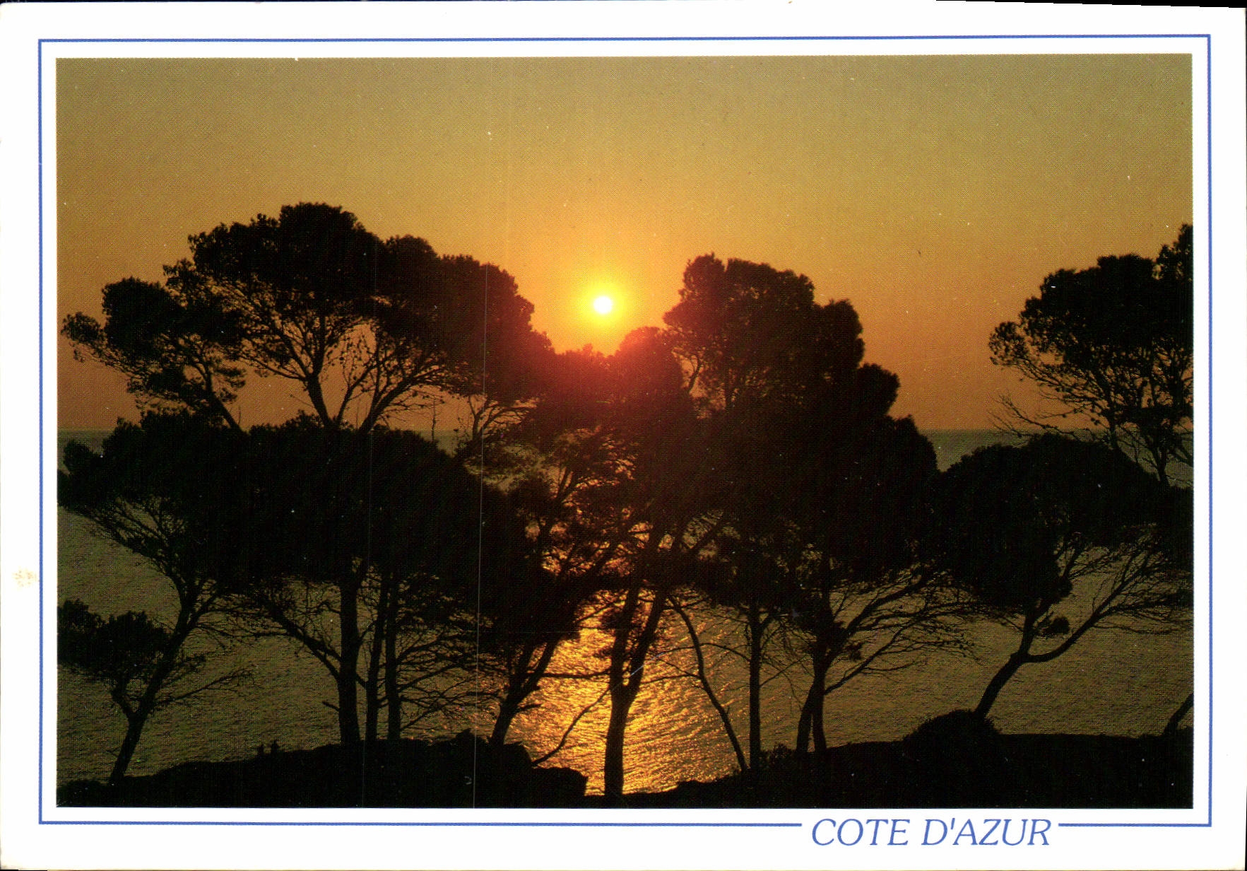 CPM La cote d'Azur Coucher de Soleil en mediterranee 