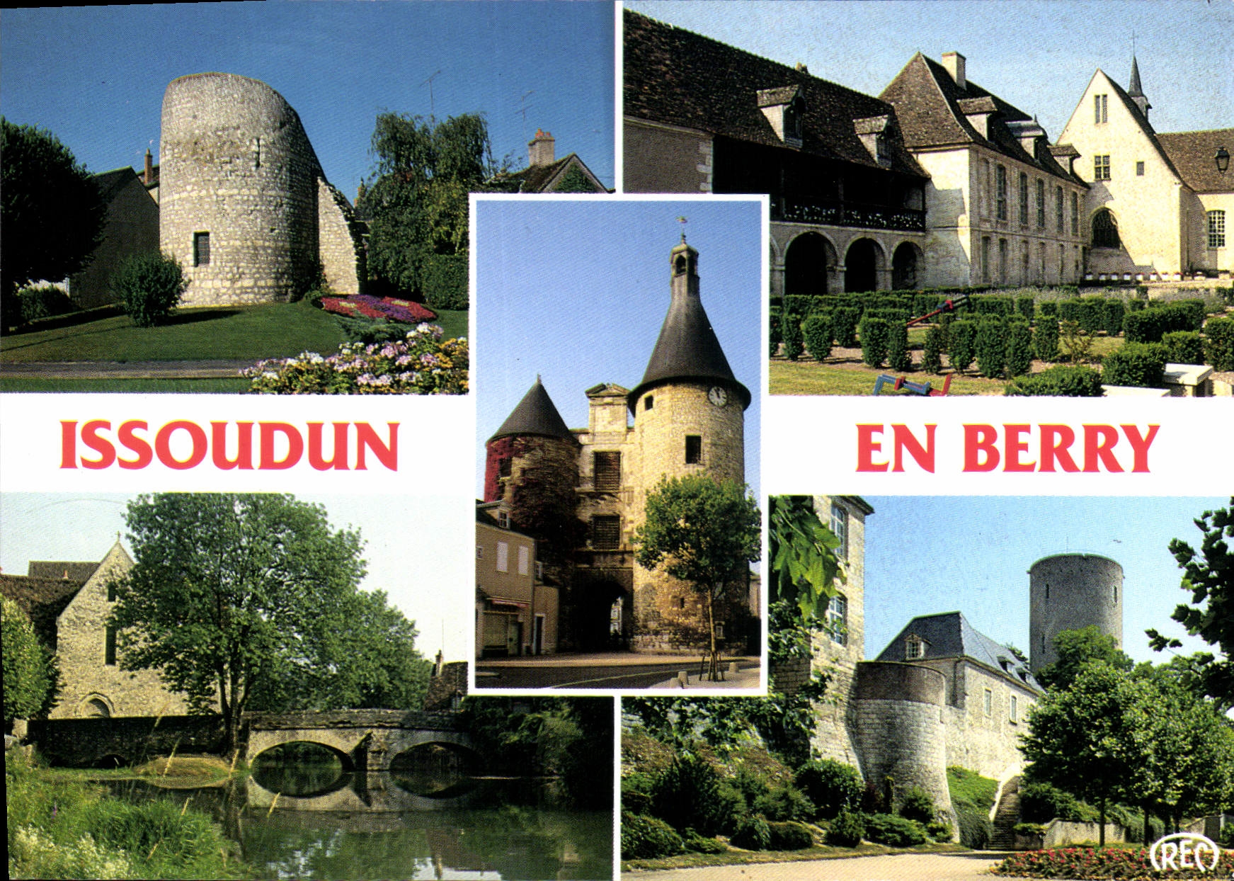 CPM Issoudun Indre Ruines d'une Tourelle d'escalier a pan Musee Pont Saint Paterne Boulevard Champio
