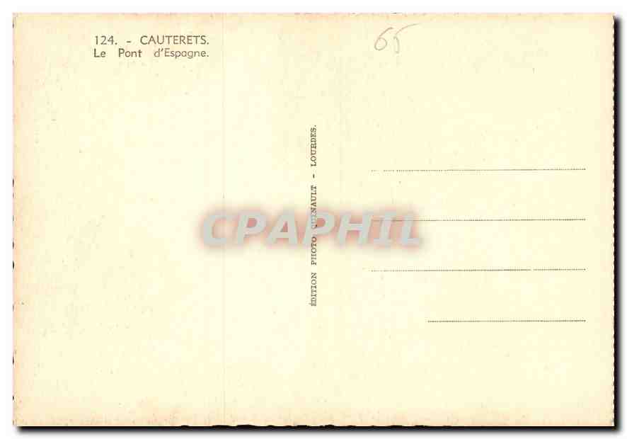 Cauterets — Le Pont d’Espagne — Édition Photo Quénault - Lourdes — Reverso