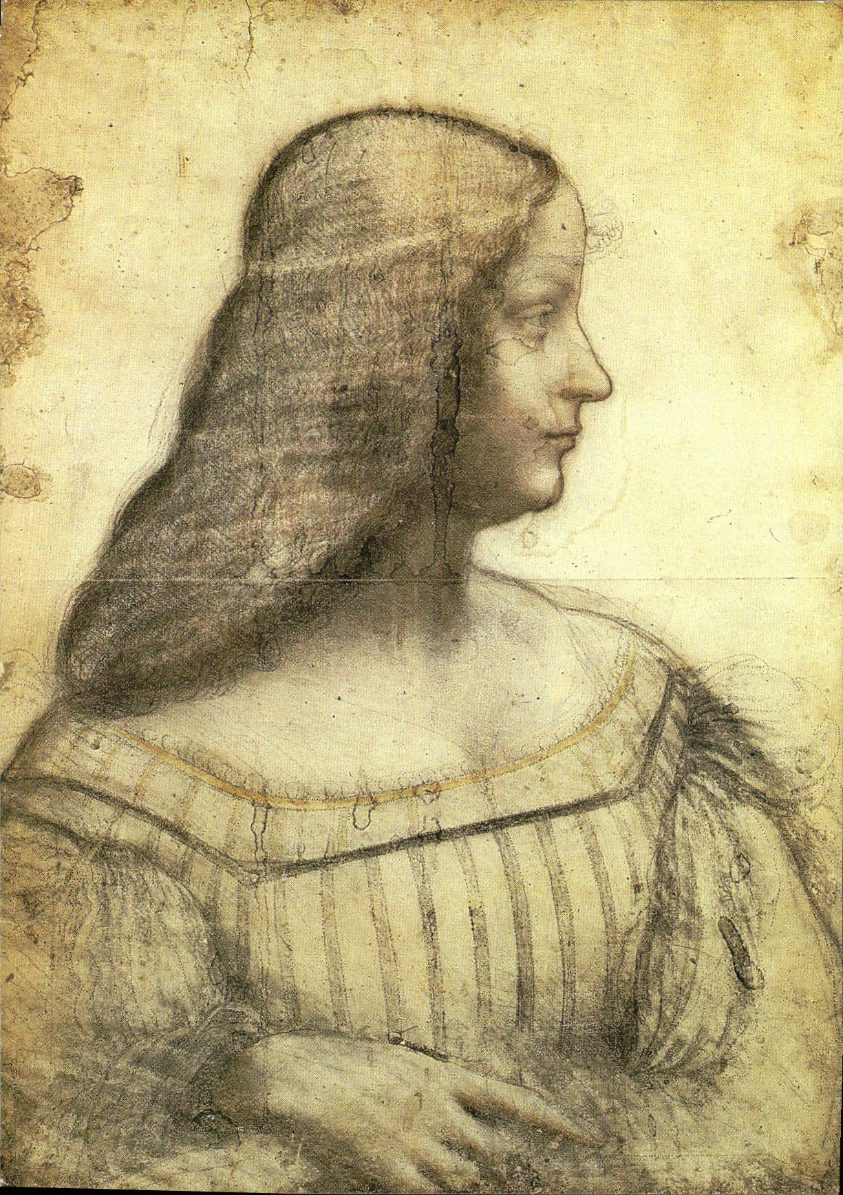 CPM Chateau du Clos Luce Amboise Indre et Loire Leonard de Vinci portrait d'Isabelle d'Este duchesse
