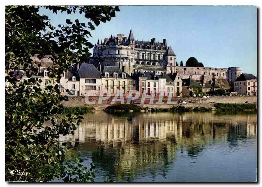 CPM Amboise I et L le Chateau XV et XVI S et la Loire 