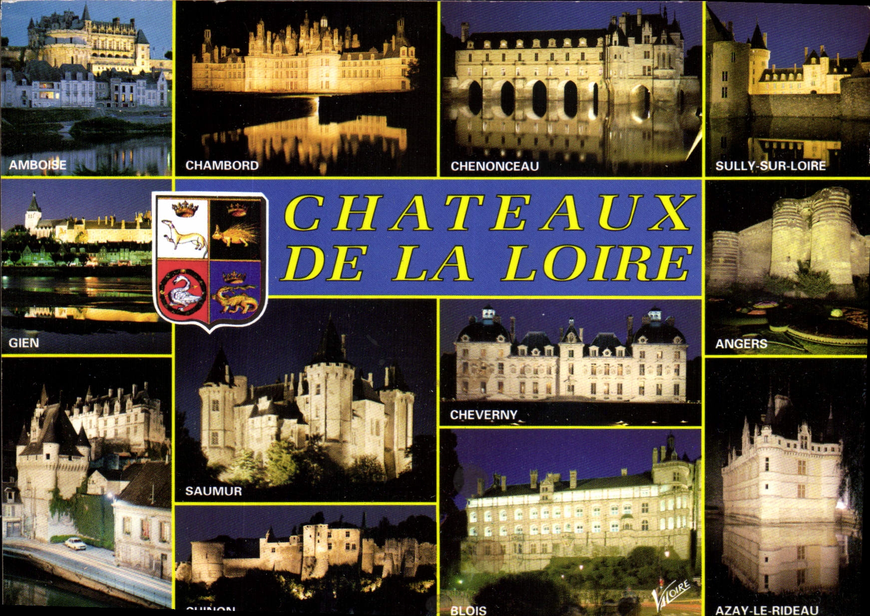 CPM Les Merveilles du Val de Loire ses chateaux illumines Claude Bernard 