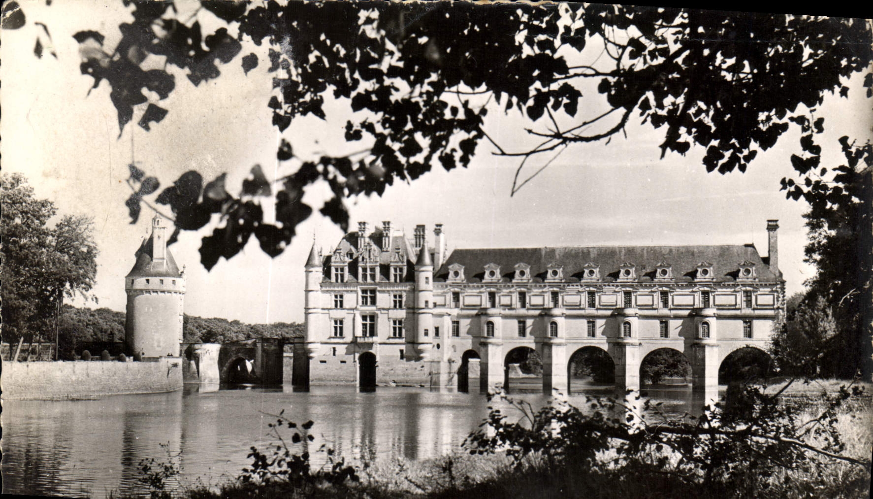 CPM Les Merveilles du Val de Loire Chenonceaux Indre et Loire le Chateau facade ouest et Donjon du X