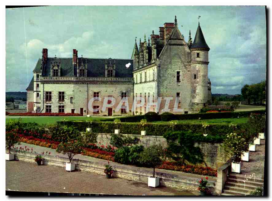 CPM Couleurs et lumiere de France Val de Loire Chateau d'Amboise Indre et Loire 
