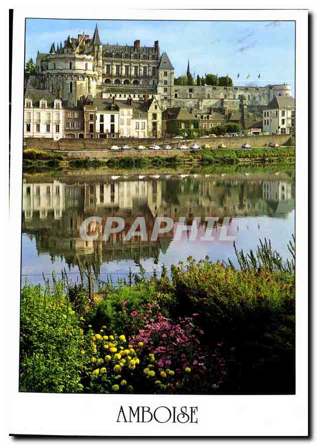 CPM Les Merveilles du val de Loire Amboise Indre et Loire le chateau du XVe siecle la tour des Minim