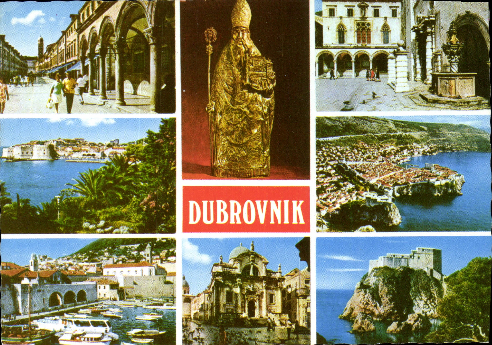 Dubrovnik — vue panoramique et monuments — éditeur Turistkomerc-Zagreb, série S-575