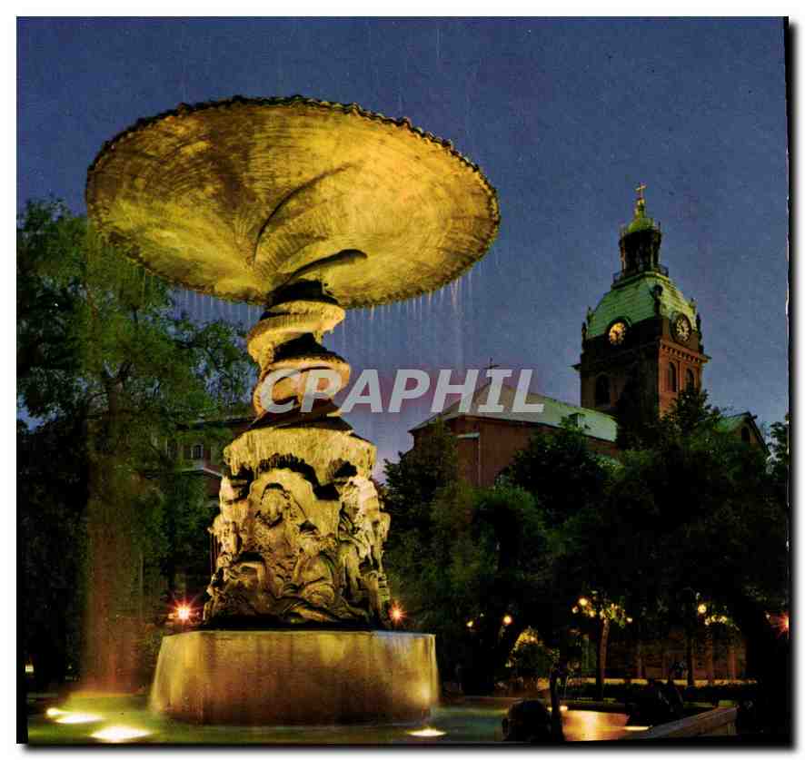 CPM Stockholm Molin's Fountain and St Jacob's Church 