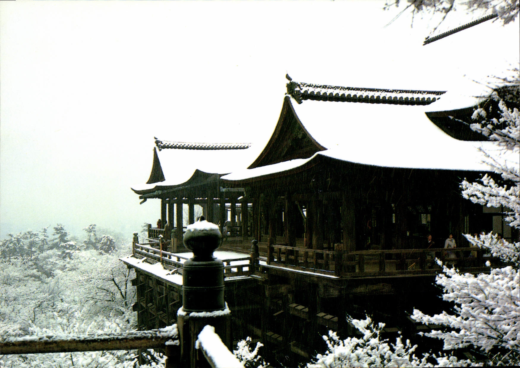 CPM Snow view of Hamamatsucho Temple Kyoto 