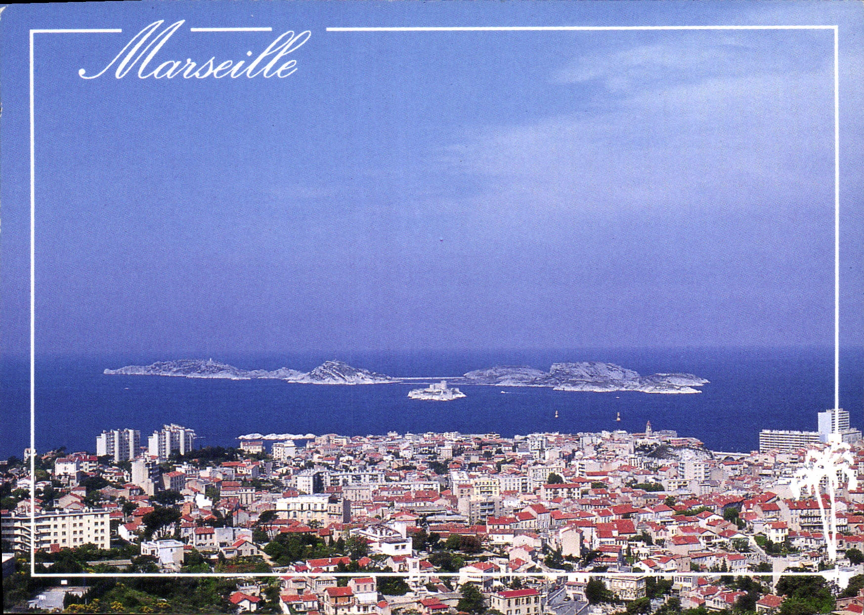 Marseille — Luftbild mit Inseln Frioul — Éditions AZUR RIVIERA