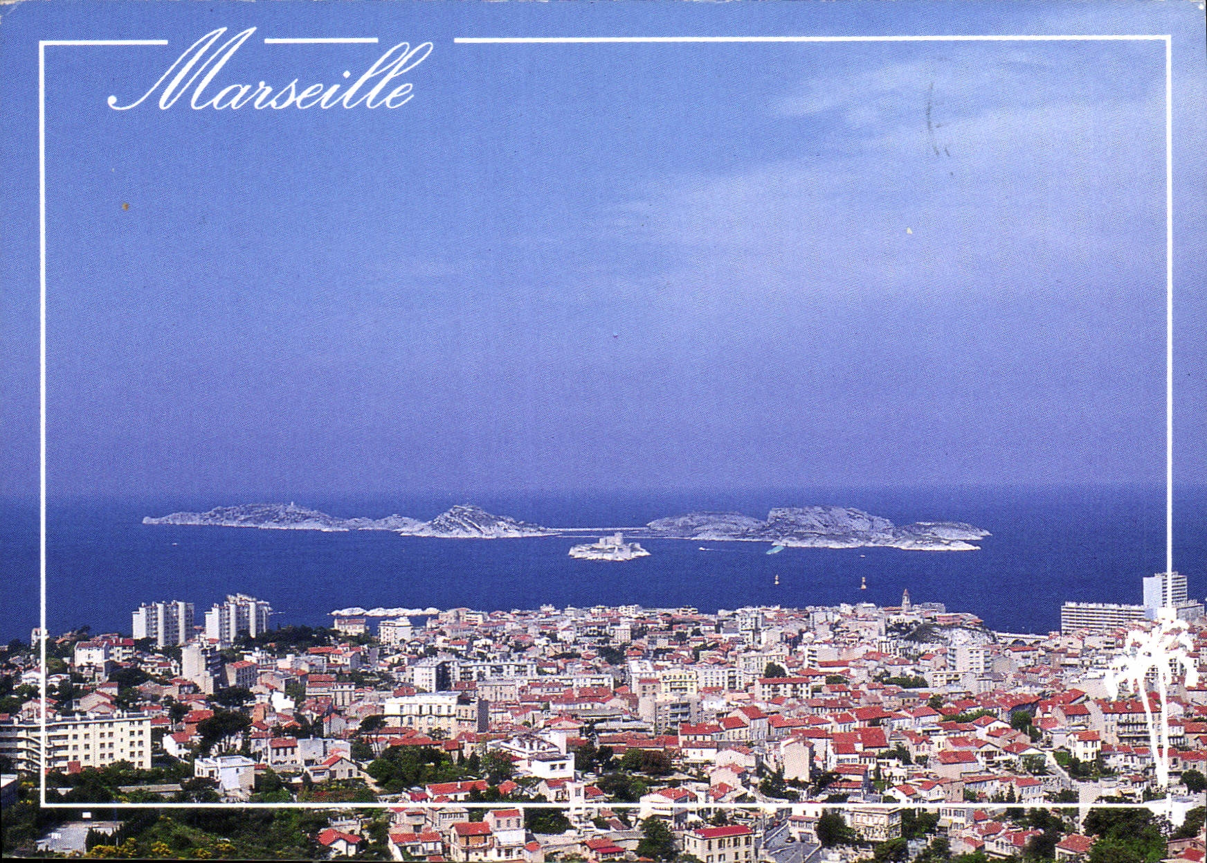 Marseille — Luftbild mit den Inseln Frioul — Éditions AZUR