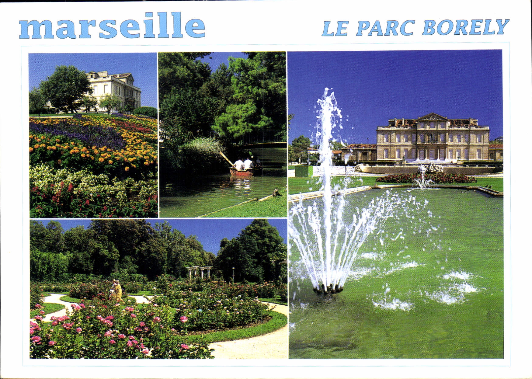 CPM Marseille Bouches du Rhone France le Parc Borely 