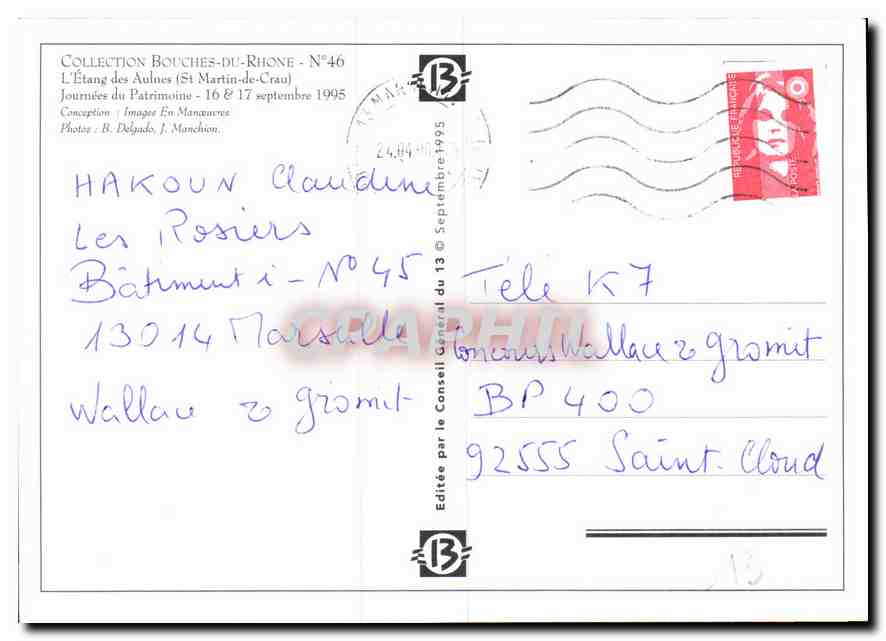 L'Étang des Aulnes — St Martin-de-Crau — Édition Bouches-du-Rhône N°46 — Reverso