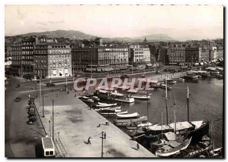 CPM Marseille Quai des Belges Bateaux