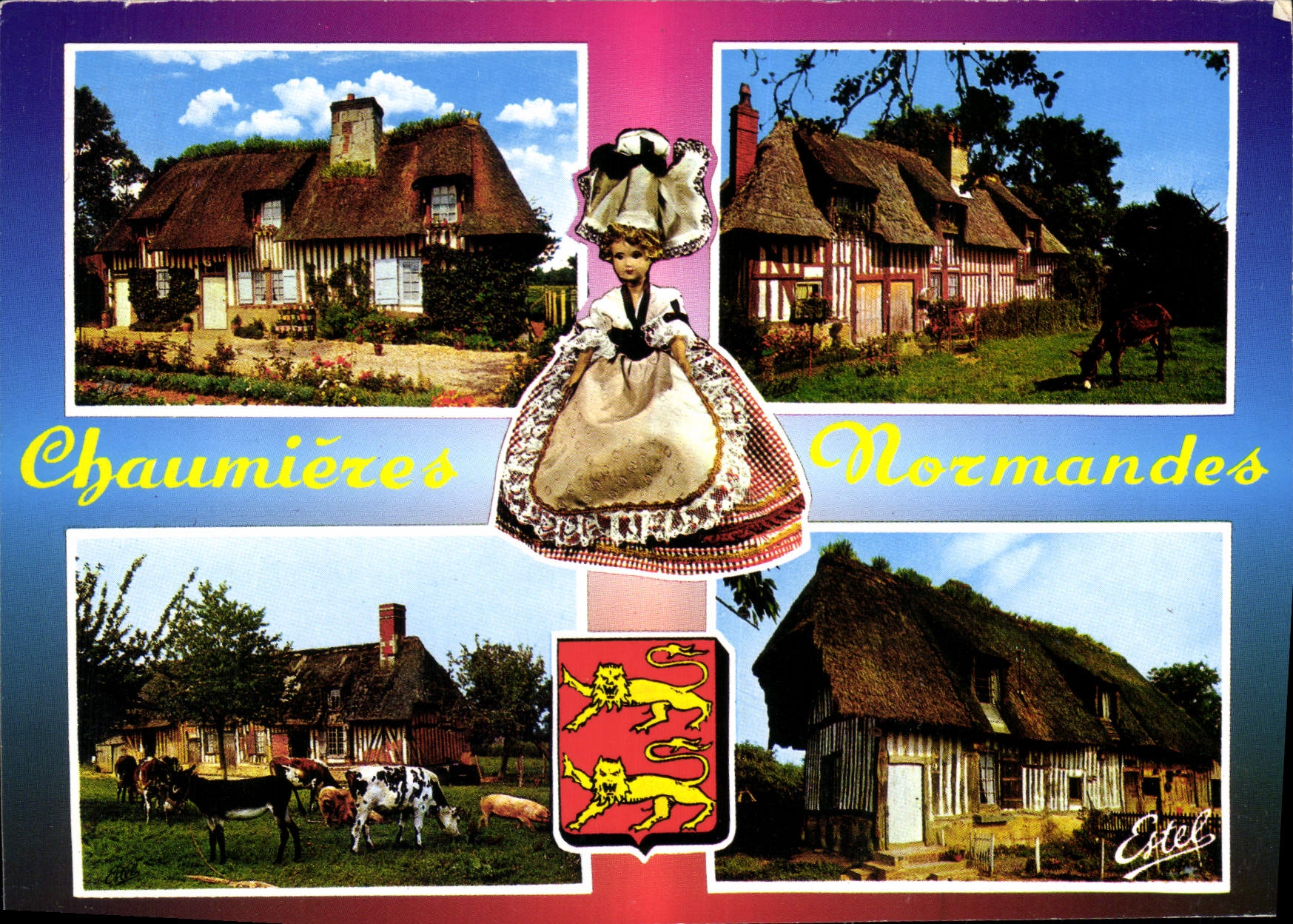 Chaumière Normandes — Éditeur Estel, n° de série non visible