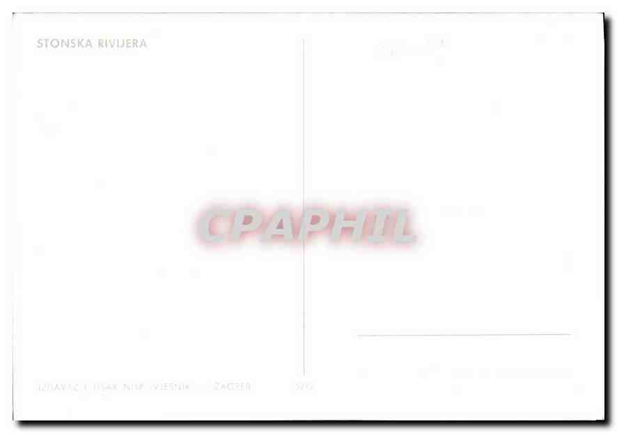 Stonska Rivijera — vue panoramique — éditeur : Uzavac i Isak Nif Vjesnik, Zagreb — Verso
