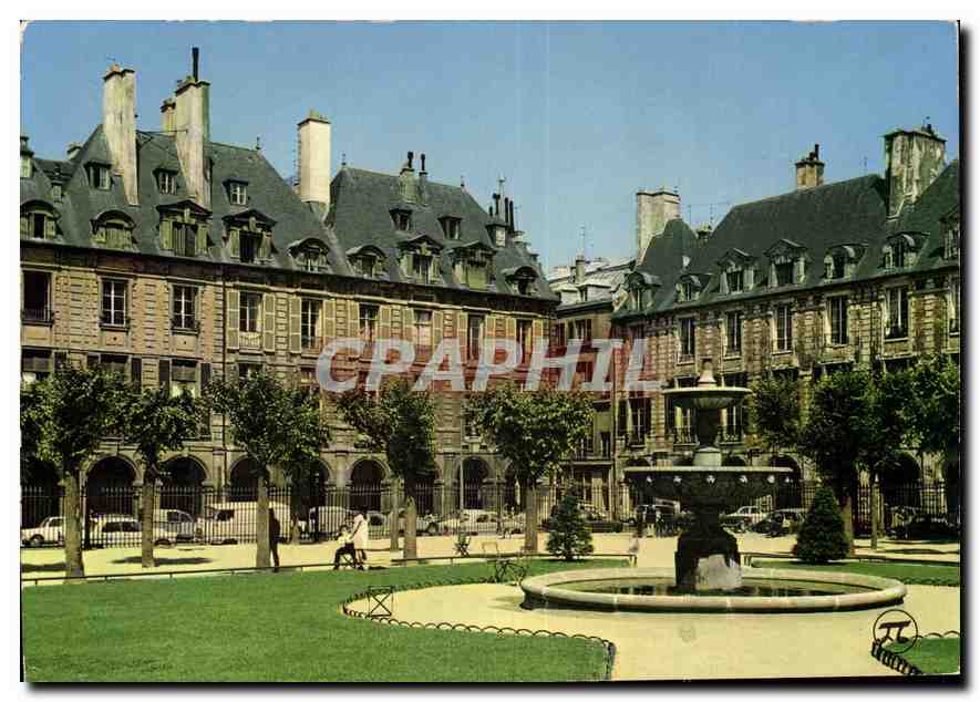 CPM Sous le ciel de Paris La Place des Vosges 