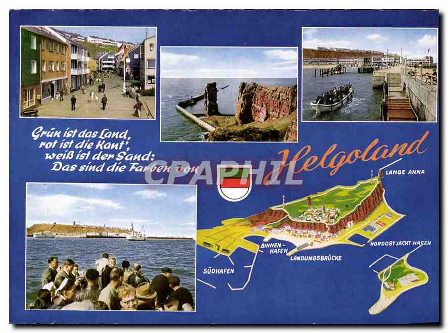 Helgoland — Nordspitze und Lange Anna — Landungsbrücke — Reed