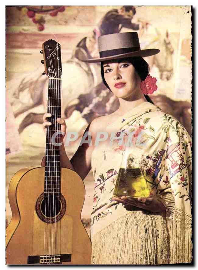 CPM Femme Guitare Folklore