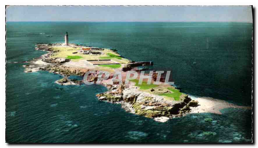 CPM Ile de Noirmoutier Vendee L'Ilot du Pilier et le Phare Vue aerienne 