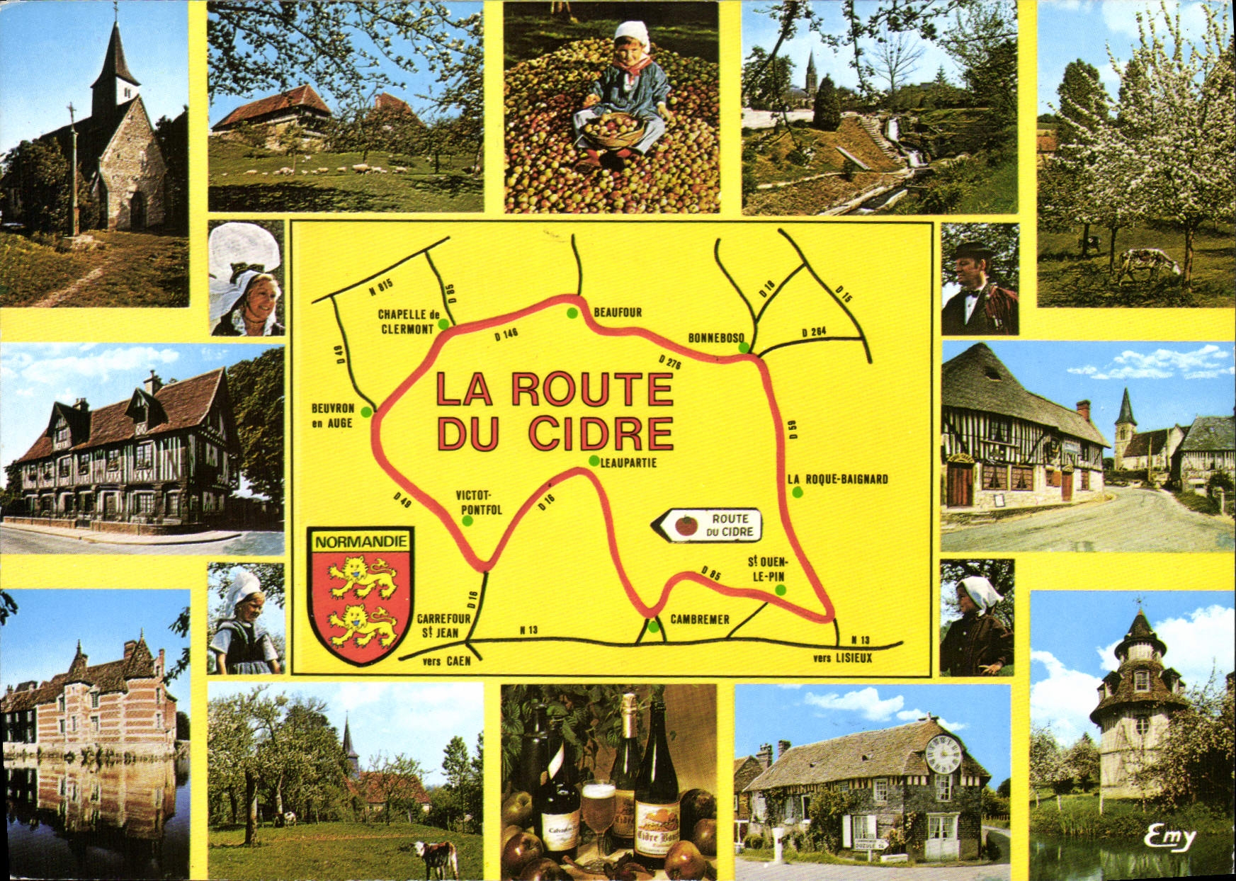 CPM La Normandie Pittoresque la route du cidre 