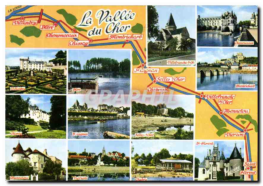 La Vallée du Cher — De Saint-Florant à Villandry, ses sites et ses châteaux — Éditions VALDOIRE