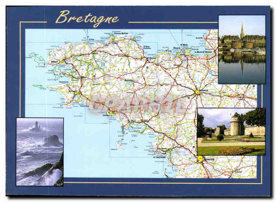 CPM La Bretagne Saint Malo la Pointe du Raz Vannes 