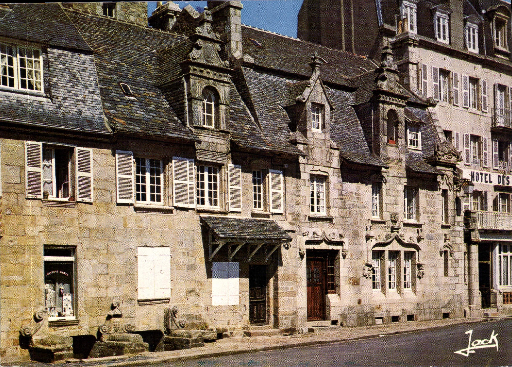 CPM Couleurs de Bretagne Roscoff les vieilles maisons 