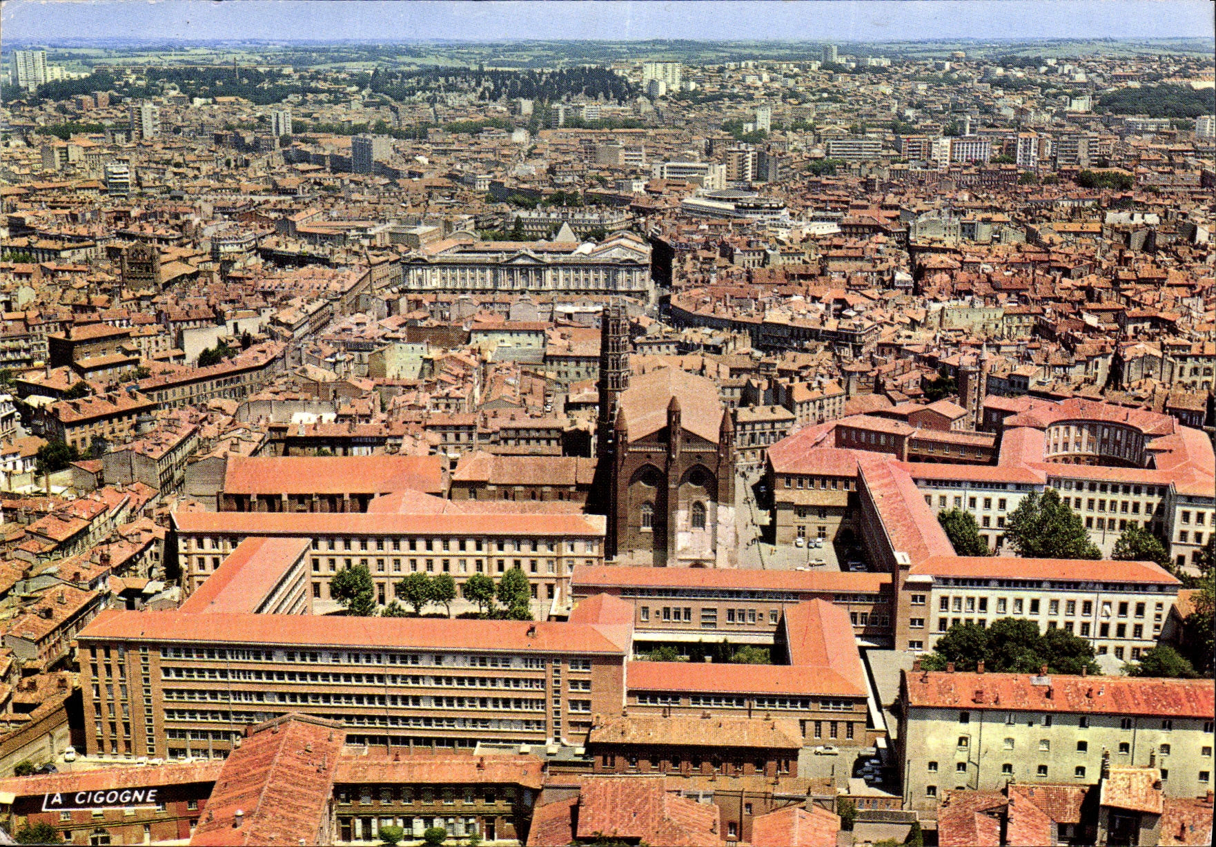 CPM Toulouse Haute Garonne En avion sur les Jacobins 