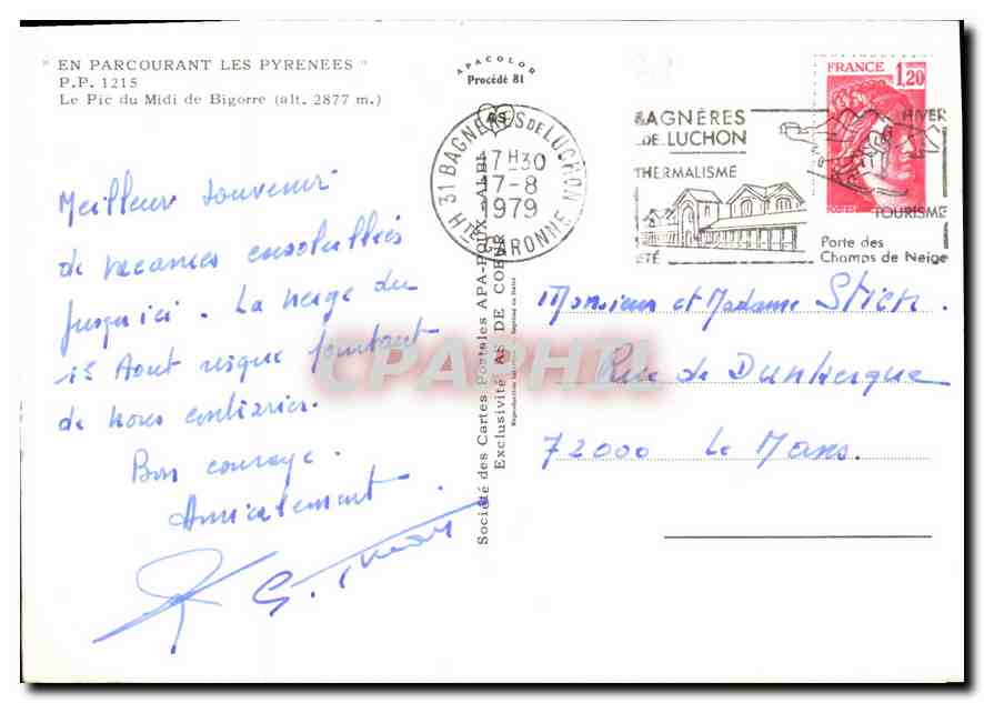 Le Pic du Midi de Bigorre — altitude 2877 m — éditeur AS — Reverso