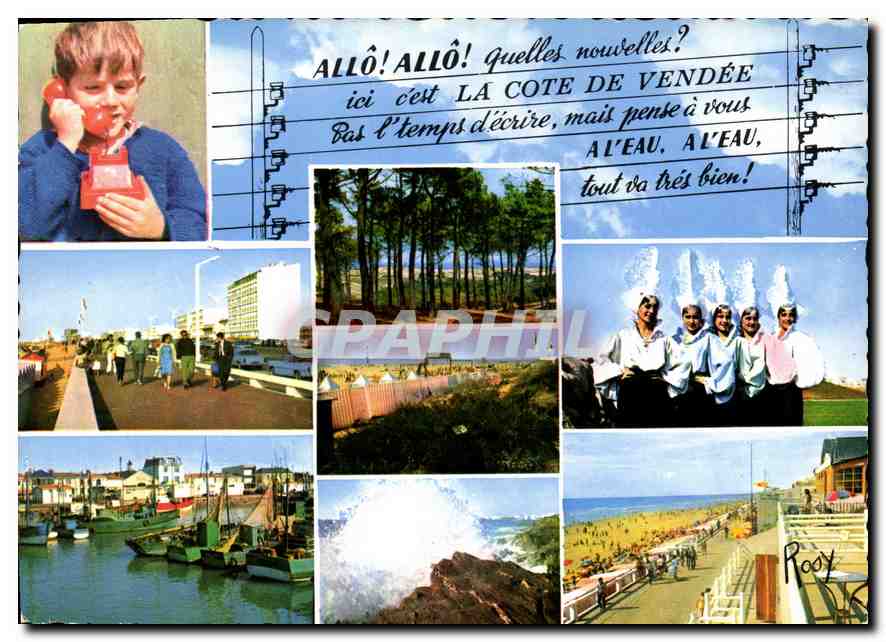 Die Küste der Vendée — Landschaft, Strand, Hafen und Kinder — Verlag F. Chapeau, S.P.A.D.E.M.