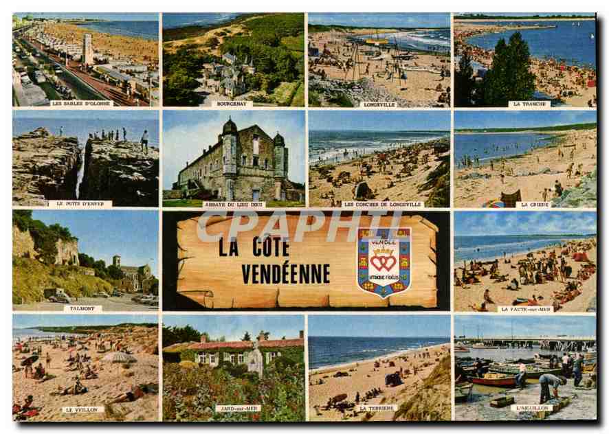 La Côte Vendéenne — Panoramablick auf Küstenorte — Verlag COULEURS NATURELLES, Nr. 85