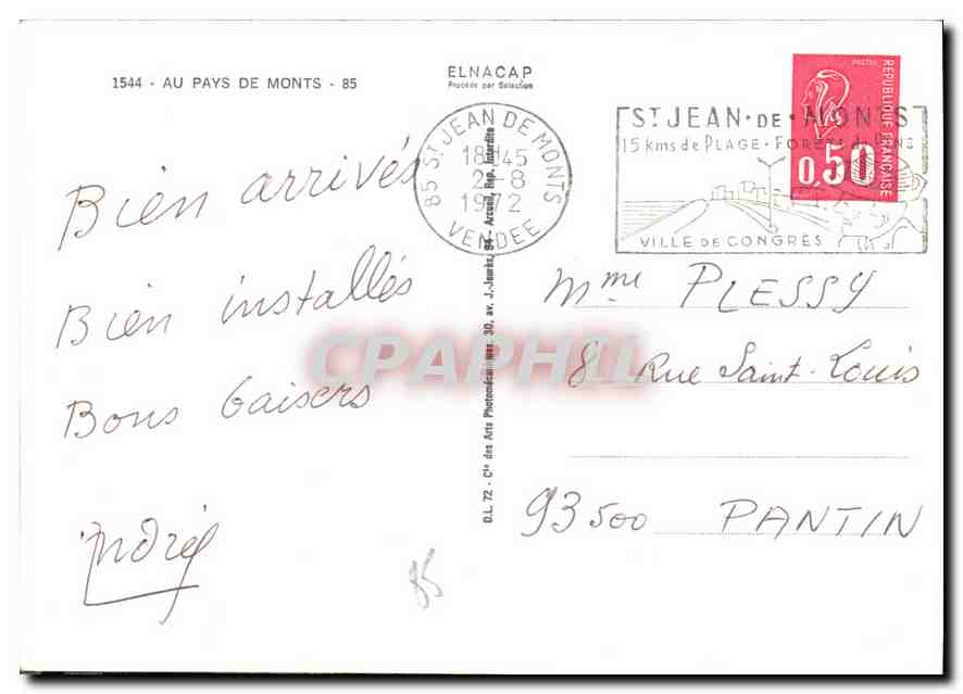 Pays de Monts — Pays de Monts in Vendée — Elnacap — Rückseite